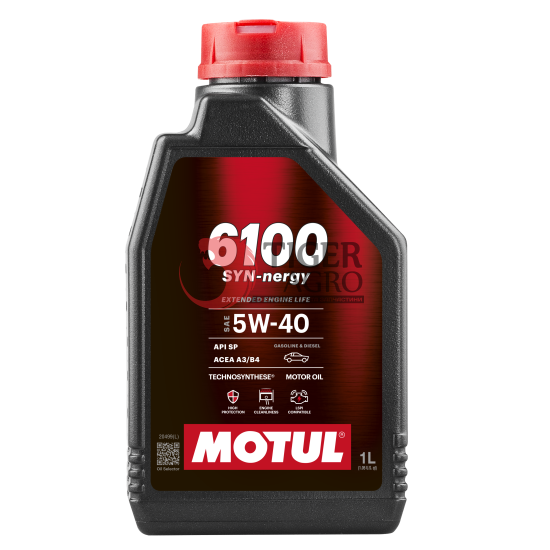 Олива MOTUL 6100 Syn-nergy SAE 5W40 (1L) (368311 / 112961)