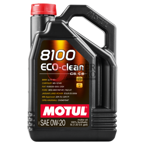 Олива MOTUL 8100 Eco-clean SAE 0W20 (5L) (868151 / 108862)