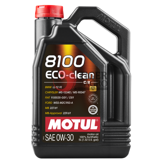 Олива MOTUL 8100 Eco-clean SAE 0W30 (5L) (868051 / 102889)