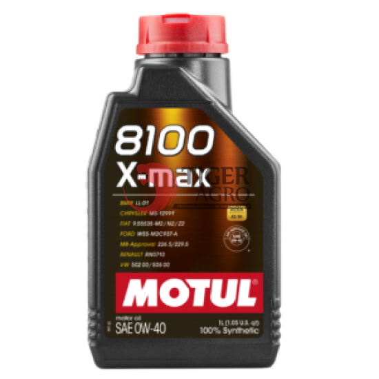 Олива MOTUL 8100 X-max SAE 0W40 (1L)  (348201 / 104531)
