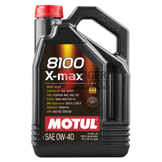 Олива MOTUL 8100 X-max SAE 0W40 (5L) (348206 / 104533)