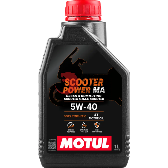Олива MOTUL Scooter Power 4T SAE 5W40 MA (1L) (832001 / 105958)
