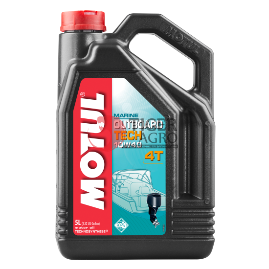 Олива MOTUL Outboard Tech 4T SAE 10W40 (5L) (852251 / 106354)