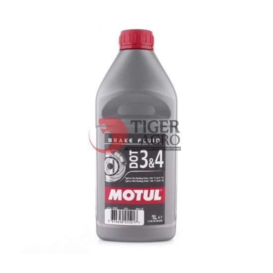 Гальмівна рідина MOTUL DOT 3&4 Brake Fluid (1L) (807901 / 105835)