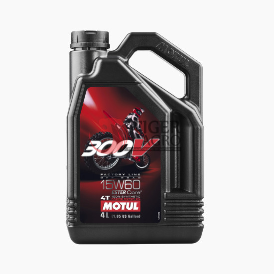 Олива MOTUL 300V 4T Factory Line Off Road SAE 15W60 (4L) (845741 / 104138)