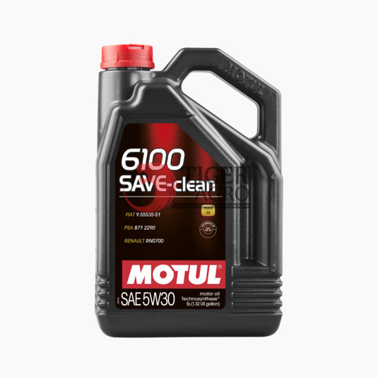 Олива MOTUL 6100 Save-clean SAE 5W30 (5L) (841651 / 107968)