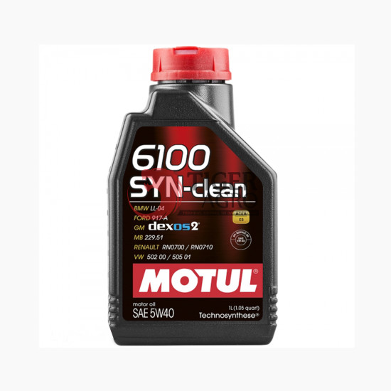 Олива MOTUL 6100 Syn-clean SAE 5W40 (1L) (854211 / 107941)