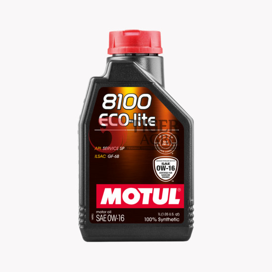 Олива MOTUL 8100 Eco-lite SAE 0W16 (1L) (841011 / 110376)