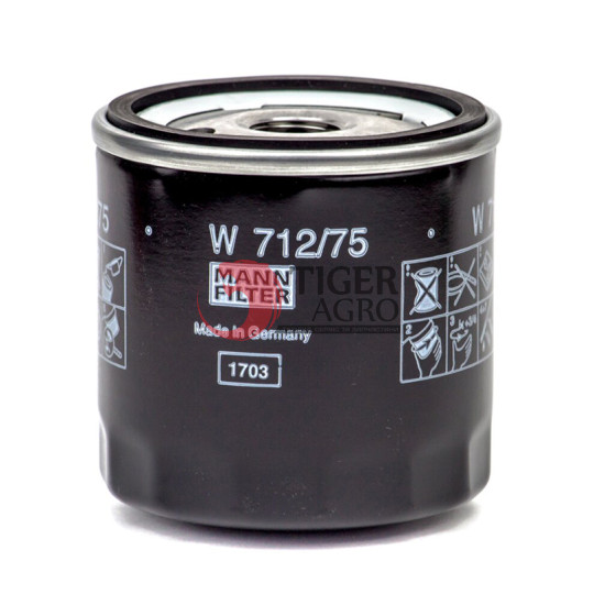 Фільтр масляний MF W712/75 MANN (656834)
