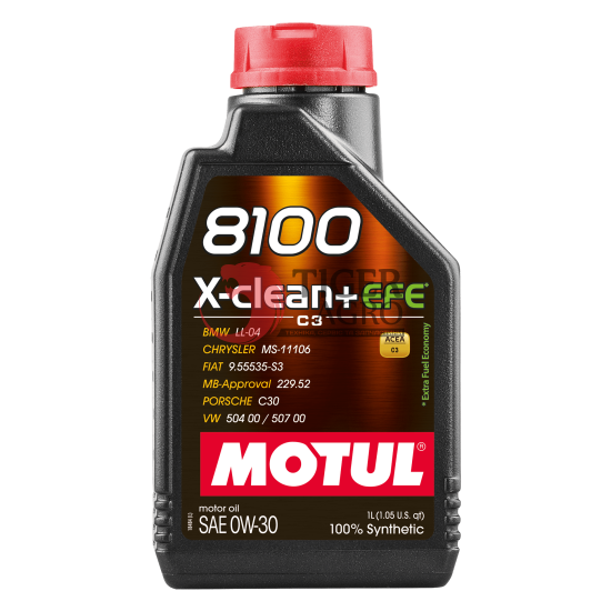 Олива MOTUL 8100 X-clean+ EFE SAE 0W30 (1L) (853911 / 111657)