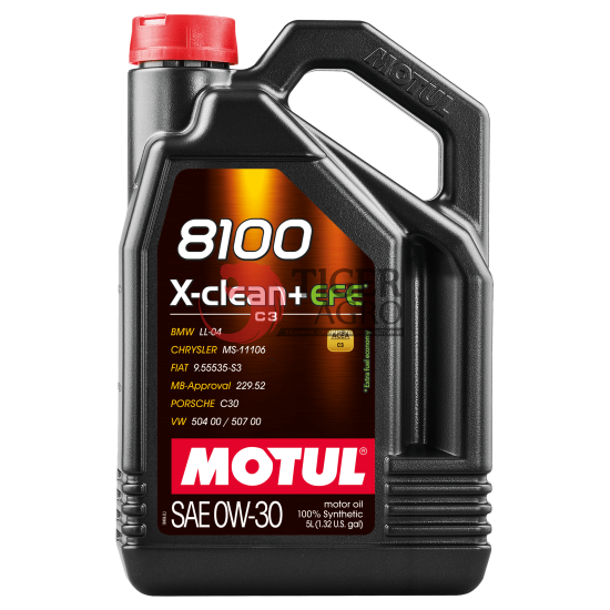 Олива MOTUL 8100 X-clean+ EFE SAE 0W30 (5L) (853951 / 111678)