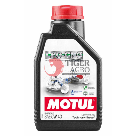 Олива MOTUL LPG-CNG SAE 5W40 (1L) (854611 / 110668)