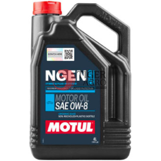 Олива MOTUL NGEN Hybrid SAE 0W8 (4L) (333407 / 111845)