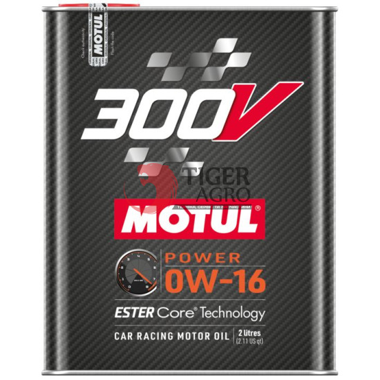 Олива MOTUL 300V POWER SAE 0W16 (2L) (826102 / 110855)