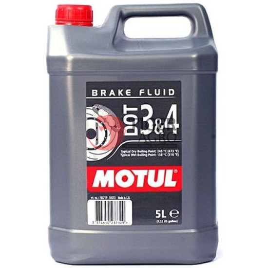 Гальмівна рідина MOTUL DOT 3&4 Brake Fluid (5L) (807906 / 104247)