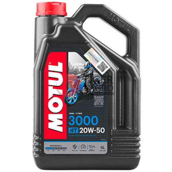 Олива MOTUL 3000 4T 20W50 4L (837041 / 107319)