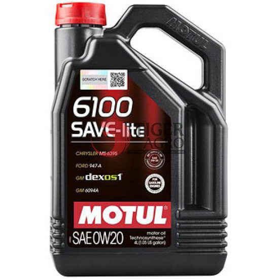 Олива MOTUL 6100 Save-lite SAE 0W20 (4L) (841250 / 113136)
