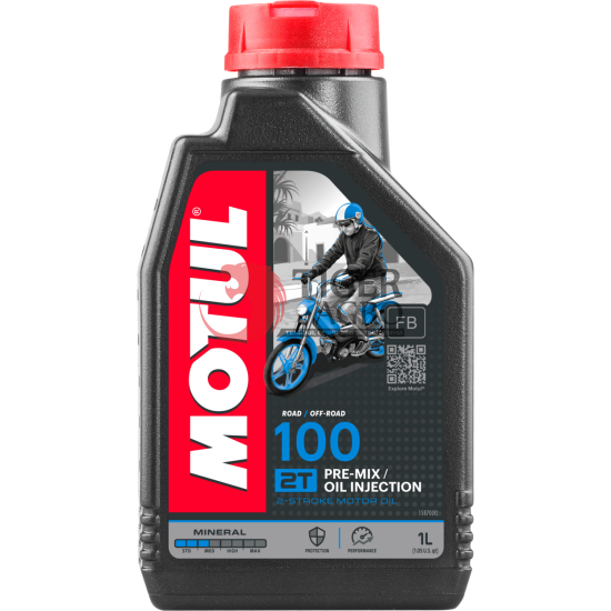 Олива MOTUL 100 2T Moto Mix (1L) (837511 / 104024)