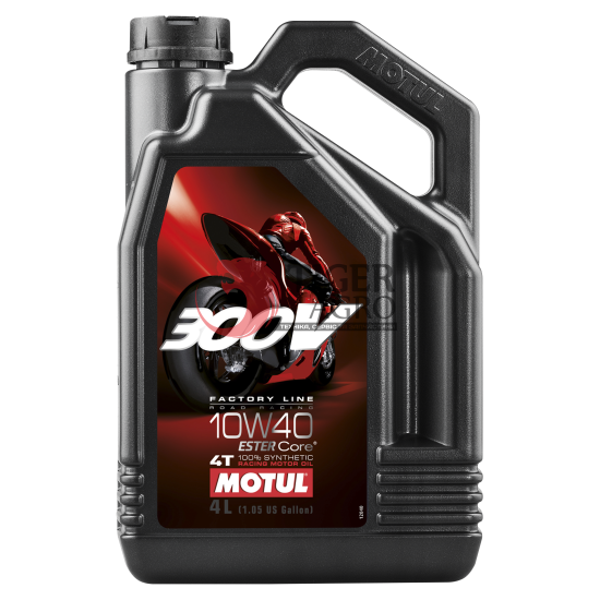 Олива MOTUL 300V 4T Factory Line Road Racing SAE 10W40 (4L) (836141 / 104121)				