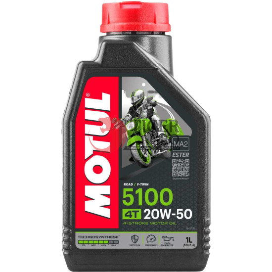 Олива MOTUL 5100 4T SAE 20W50 (1L) (837611 / 109944)