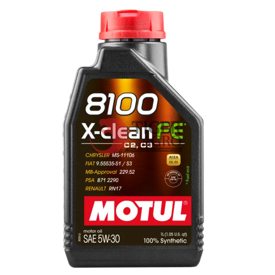 MOTUL 8100 X-clean FE SAE 5W30 12х1 L (814101 / 112771)