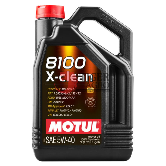 MOTUL 8100 X-clean SAE 5W40 4х5 L (843451 / 102051)