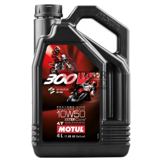 MOTUL 300V² 4T Factory Line Road/Off Road SAE 10W50 4х4 L (835841 / 108587)