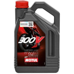 Олива MOTUL 300V 4T Factory Line Road Racing SAE 5W40 (4L) (836041 / 104115)