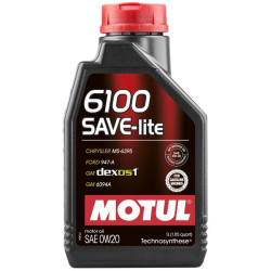 Олива MOTUL 6100 Save-lite SAE 0W20 (1L) (841211 / 113135)