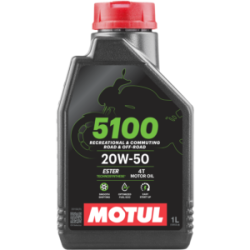 Олива MOTUL 5100 4T SAE 20W50 (1L) (837611 / 109944)