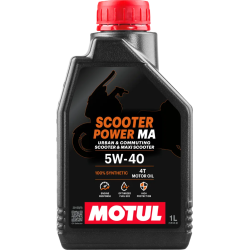 Олива MOTUL Scooter Power 4T SAE 5W40 MA (1L) (832001 / 105958)