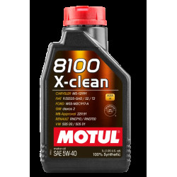 MOTUL 8100 X-clean SAE 5W40 12х1 L (843411 / 102786)