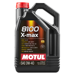 Олива MOTUL 8100 X-max SAE 0W40 (5L) (348206 / 104533)