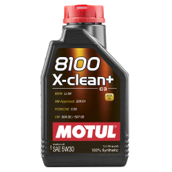 Олива MOTUL 8100 X-clean+ SAE 5W30 (1L) (854711 / 106376)