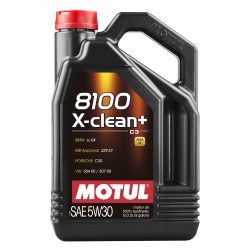 Олива MOTUL 8100 X-clean+ SAE 5W30 (5L) (854751 / 106377)