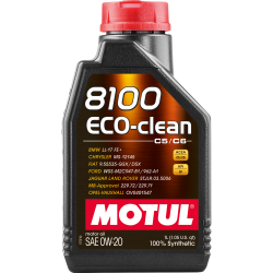 Олива MOTUL 8100 Eco-clean SAE 0W20 (1L) (868111 / 108813)
