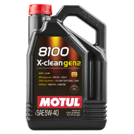 Олива MOTUL 8100 X-clean gen2 SAE 5W40 (5L) (854151 / 109762)