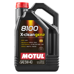 Олива MOTUL 8100 X-clean gen2 SAE 5W40 (5L) (854151 / 109762)