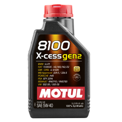 Олива MOTUL 8100 X-cess gen2 SAE 5W40 (1L) (368201 / 109774)